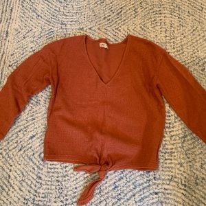 Cropped v-neck Madewell top